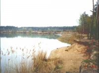Čečelické jezero - budování zatěžovací lavice 