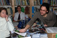 Schůzka s dobrovolníky v lednu 2010 