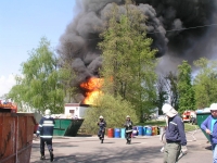 Spalovna Vyškov - požár 2005