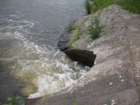 Odběr sedimentů v Kralupech nad Vltavou 