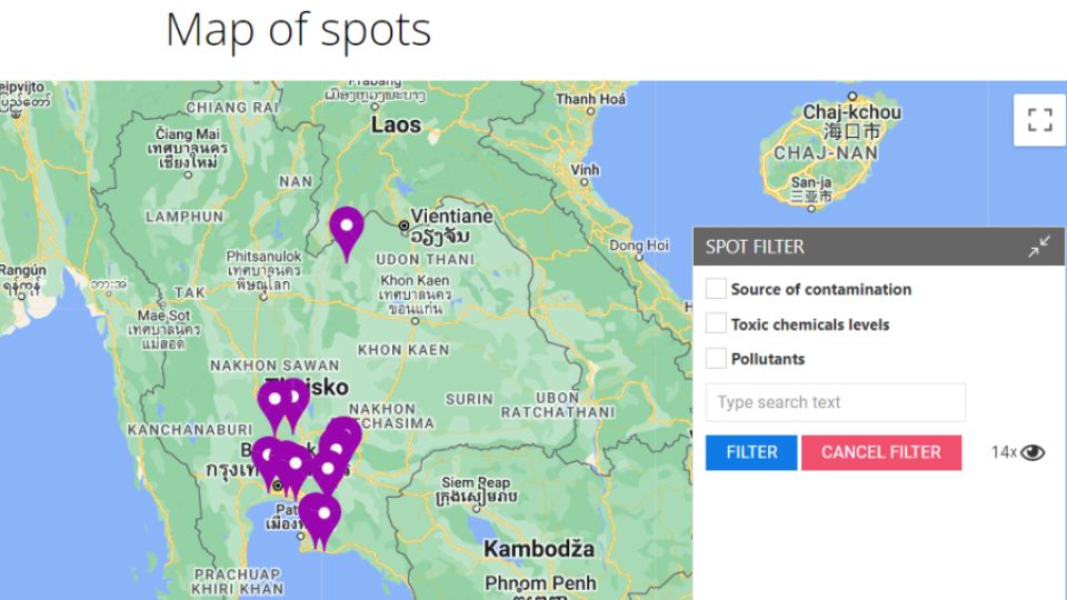 Nová aplikace umožní Thajcům sledovat úroveň znečištění i přidávat data
