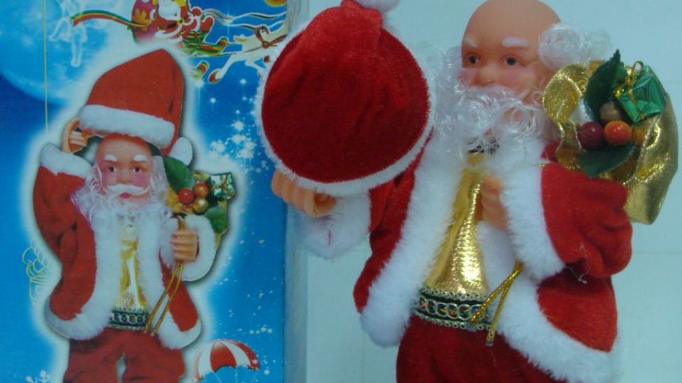 Hračka v podobě Santa Clause „Merry Christmas“
