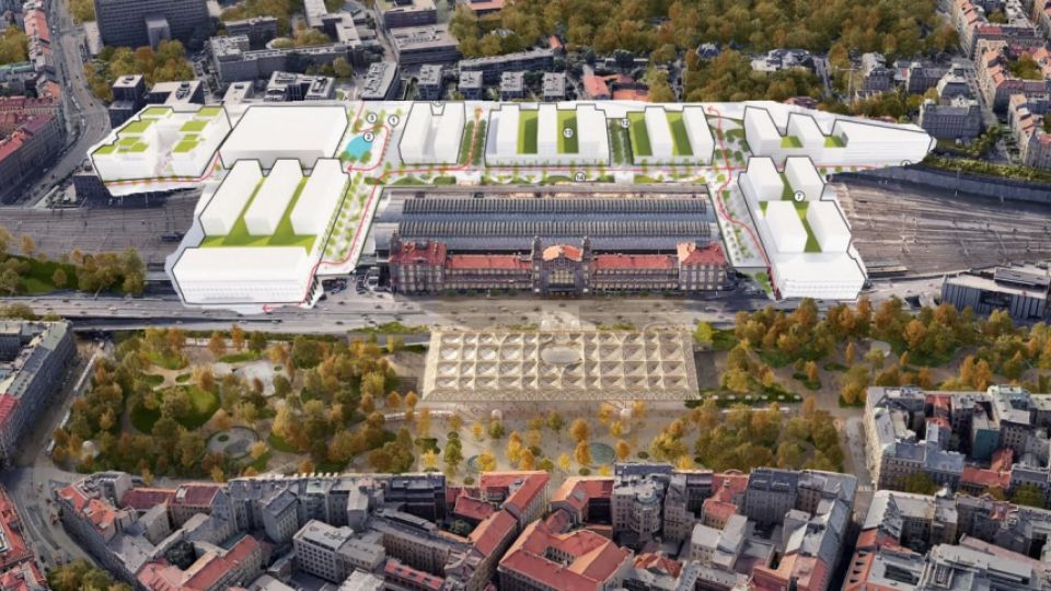 Penta chce narychlo protlačit změnu přes Prahu 2: kolejiště Hlavního nádraží se má stát staveništěm