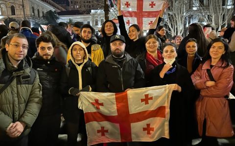 Грузины вышли на улицы на демонстрацию против нежелательного закона и победили