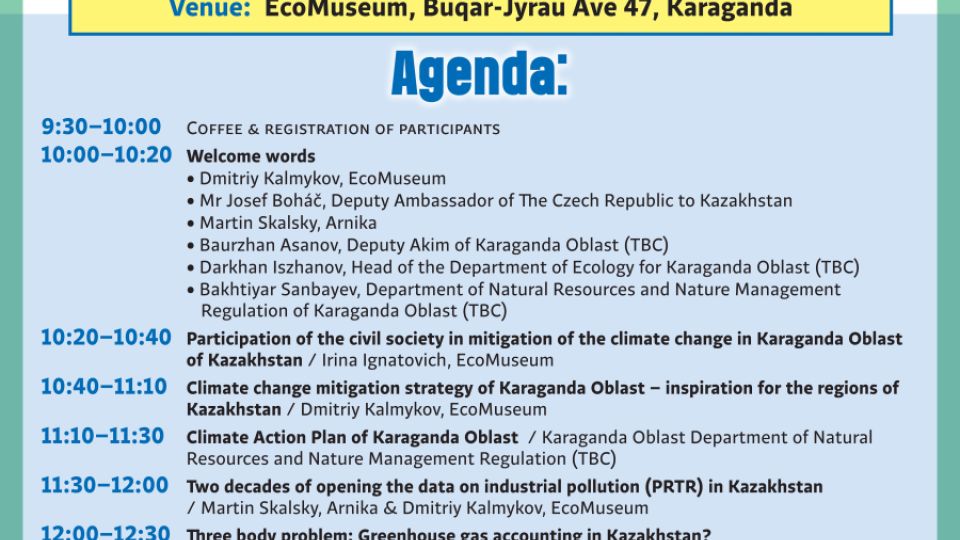 Our response to the Climate Change - Closing Conference in Karaganda