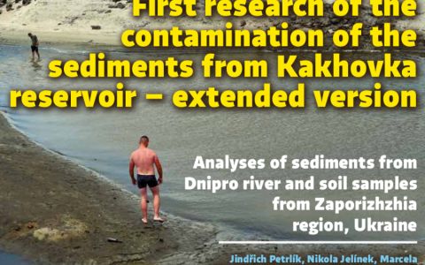 First research of the contamination of the sediments from Kakhovka reservoir - extended version