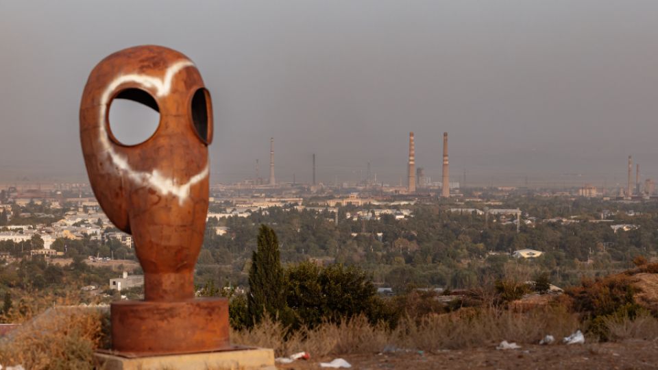 Rustavi children play in contaminated playgrounds as the government ignores the toxic industrial legacy