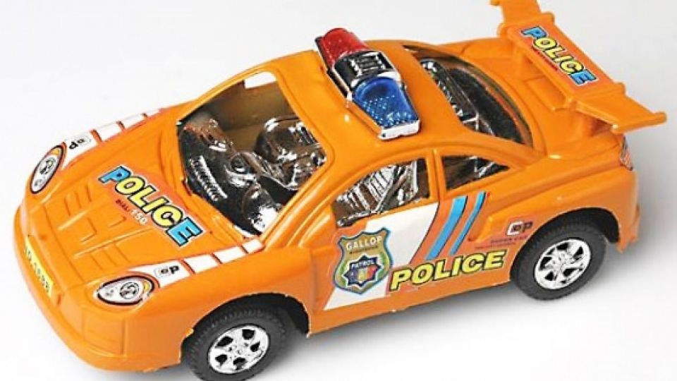 Plastové auto oranžové typ Police No. 1688