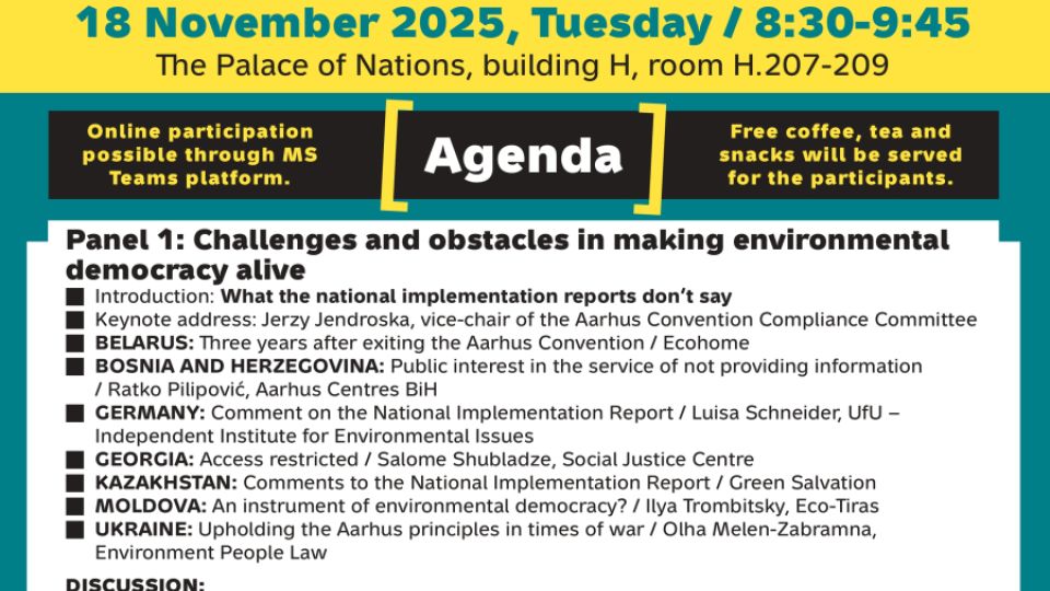 The Aarhus Convetion on the ground: Implementation and adaptation of the principles of environmental democracy