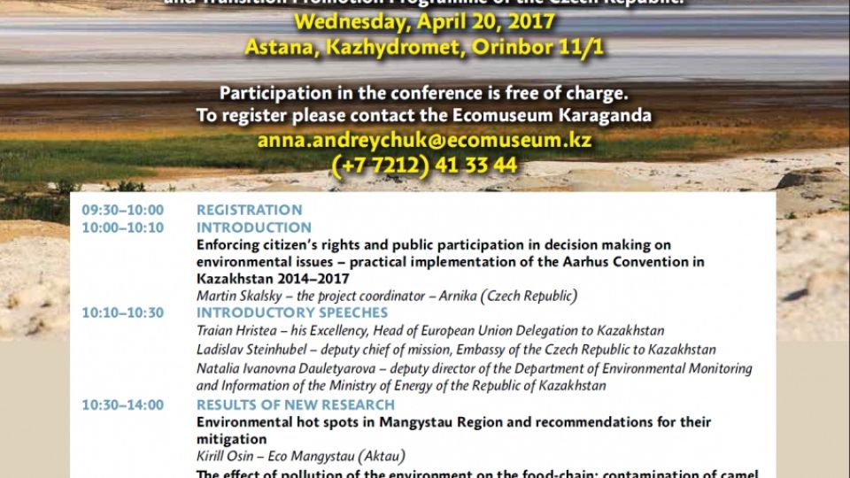 Environment and the public participation in decision making in Kazakhstan