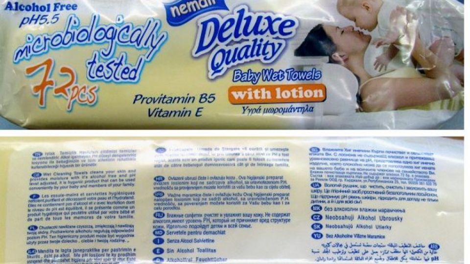 Ubrousky nemdil, Baby Wet Towel with lotion