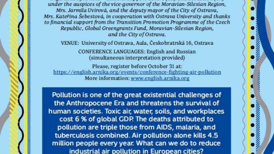 Konference &quot;Za čistý vzduch v průmyslových městech Evropy&quot;