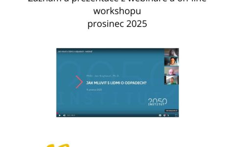 Jak mluvit s lidmi o odpadech (webinář a workshop)