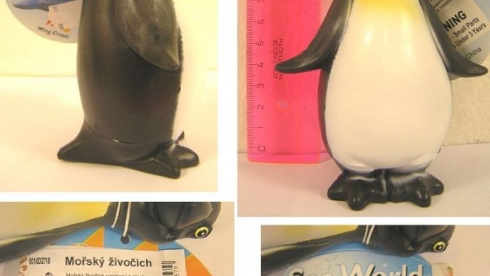 Plastová hračka - tučňák