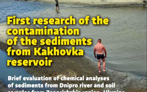 První výzkum kontaminace sedimentů z nádrže Kakhovka