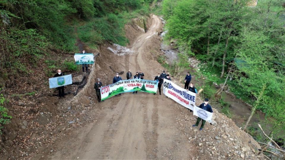 Illegal construction of small hydropower plants in Foča