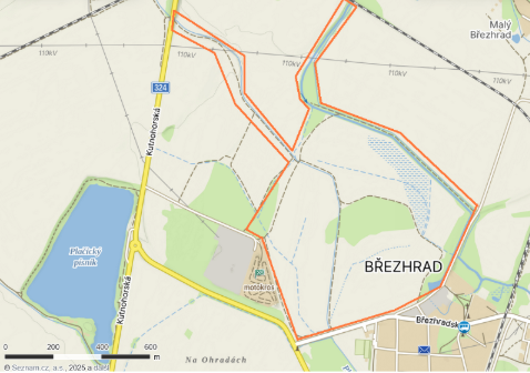 Mokrad pro Brezhrad mapa