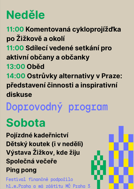 program neděle mensi 