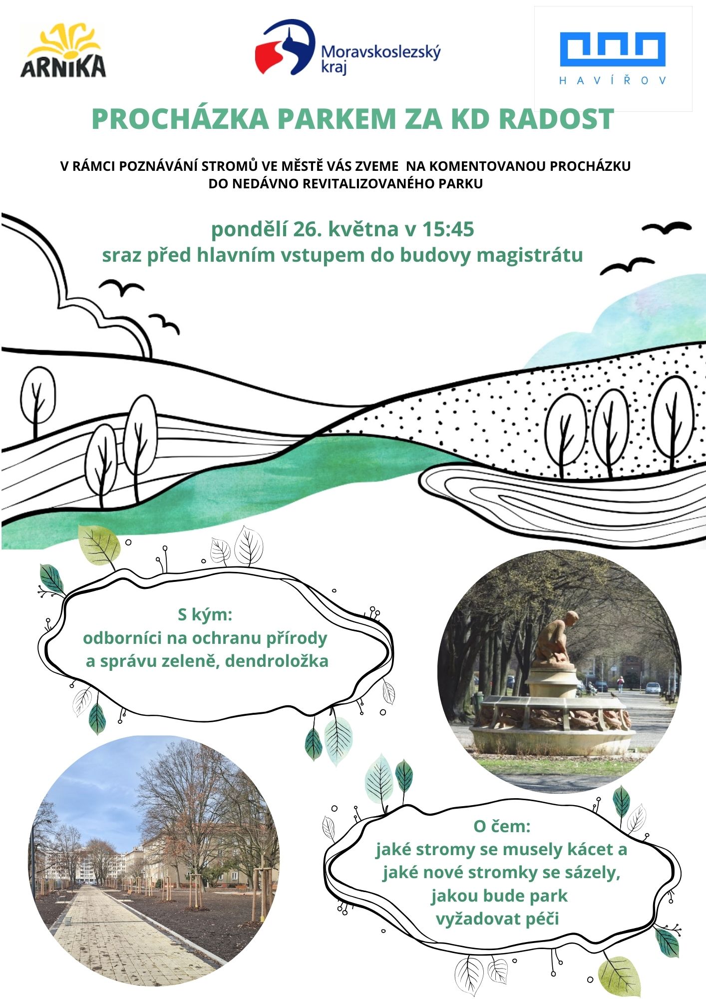Pozvanka Prochazka parkem za Radosti