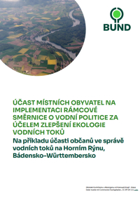Účast místních obyvatel na implementaci rámcové směrnice o vodní politice za účelem zlepšení ekologie vodních toků