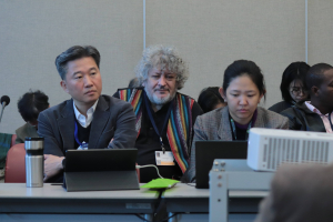 Vedouc&iacute; programu toxick&eacute; l&aacute;tky a odpady Jindřich Petrl&iacute;k z Arniky na jedn&aacute;n&iacute; INC5 v Pusanu 