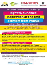 Right to our cities: inspiration of the civic activism from Prague