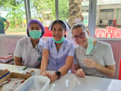 Odebírání krve lidem zatíženým zpracováním elektroodpadu v Thajsku