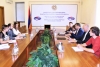 Czech ambasador and Arnika during the meeting with Armenian Minister Grigoryan (left-center)