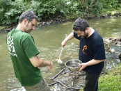 Odběr sedimentů Ústí nad Labem Bílina