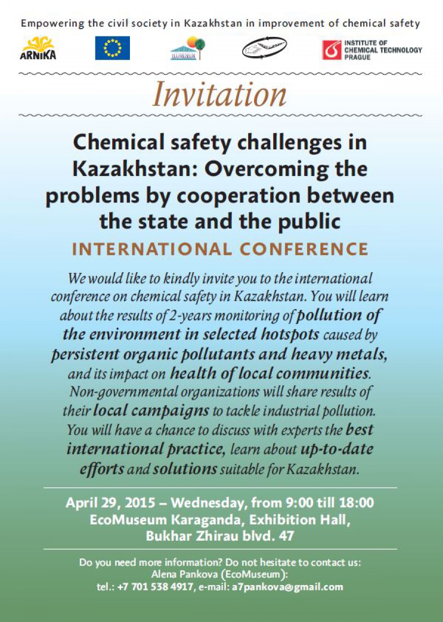 Chemical safety challenges in Kazakhstan the problems by