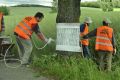 Loni Arnika natřela kmeny stromů v aleji u Švábova na Vysočině